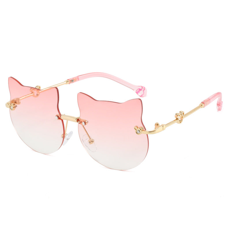 Damen geometrische Sonnenbrille mit luxuriösem Metallrahmen Karnz