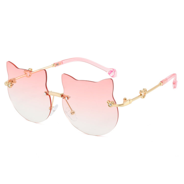 Damen geometrische Sonnenbrille mit luxuriösem Metallrahmen Karnz