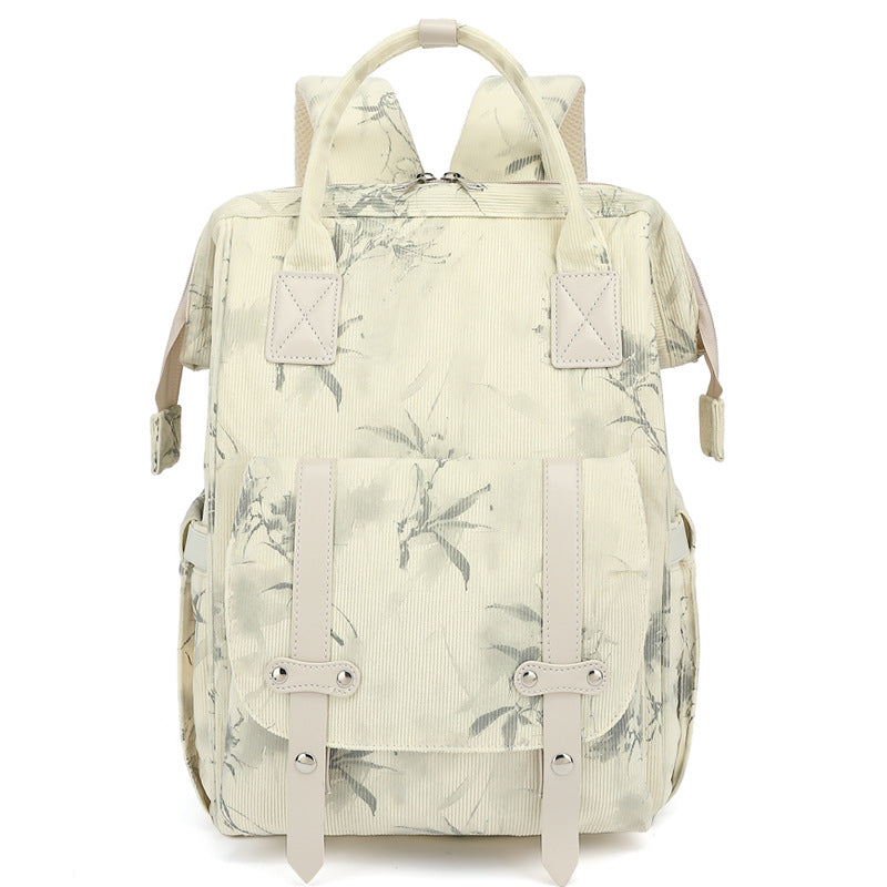 Stylischer Blumendruck Rucksack Karnz
