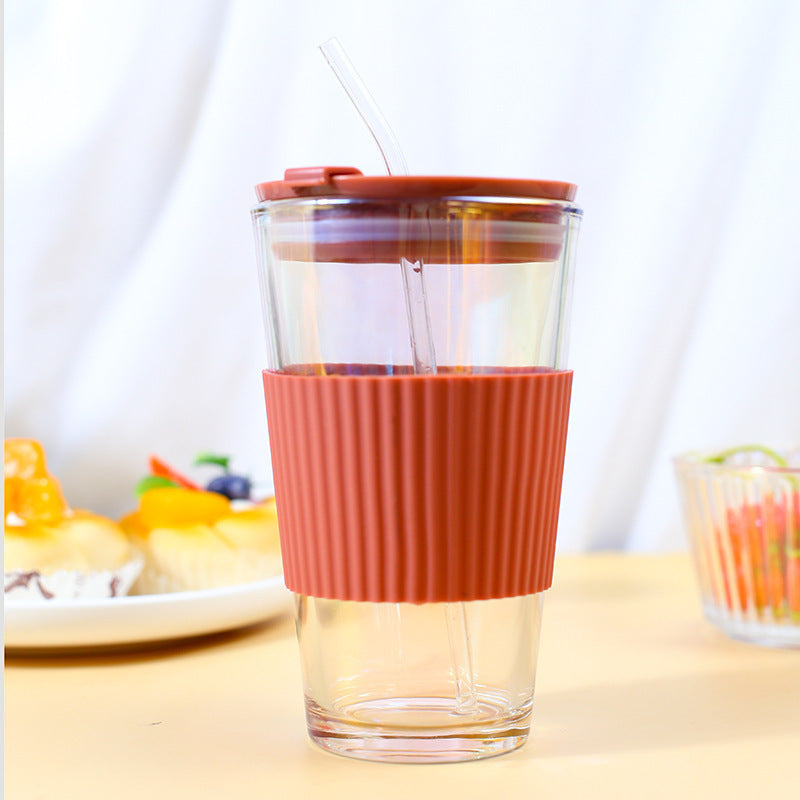 Damen multifunktionale Trinkbecher mit integriertem Silikonüberzug und hygienischem Deckel Karnz