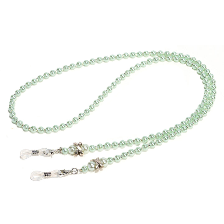 Elegante Kunstperlen Brillen Kette Karnz