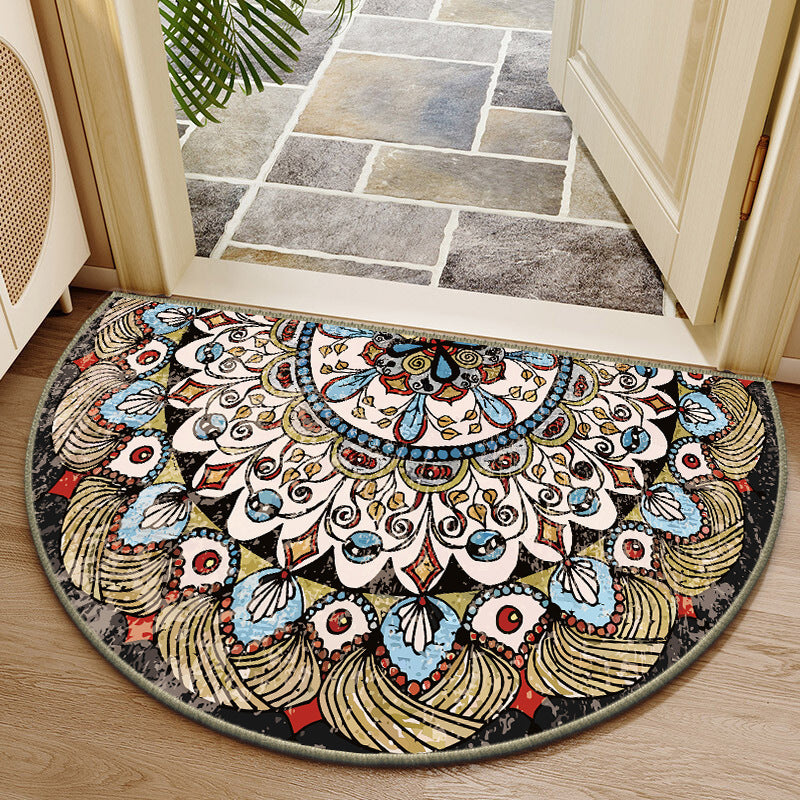 Elegante runde Blumendesign-Innenmatte Karnz