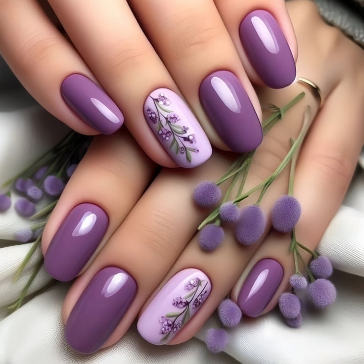 Floral Akzent Nagelkunst Verlängerungen Karnz
