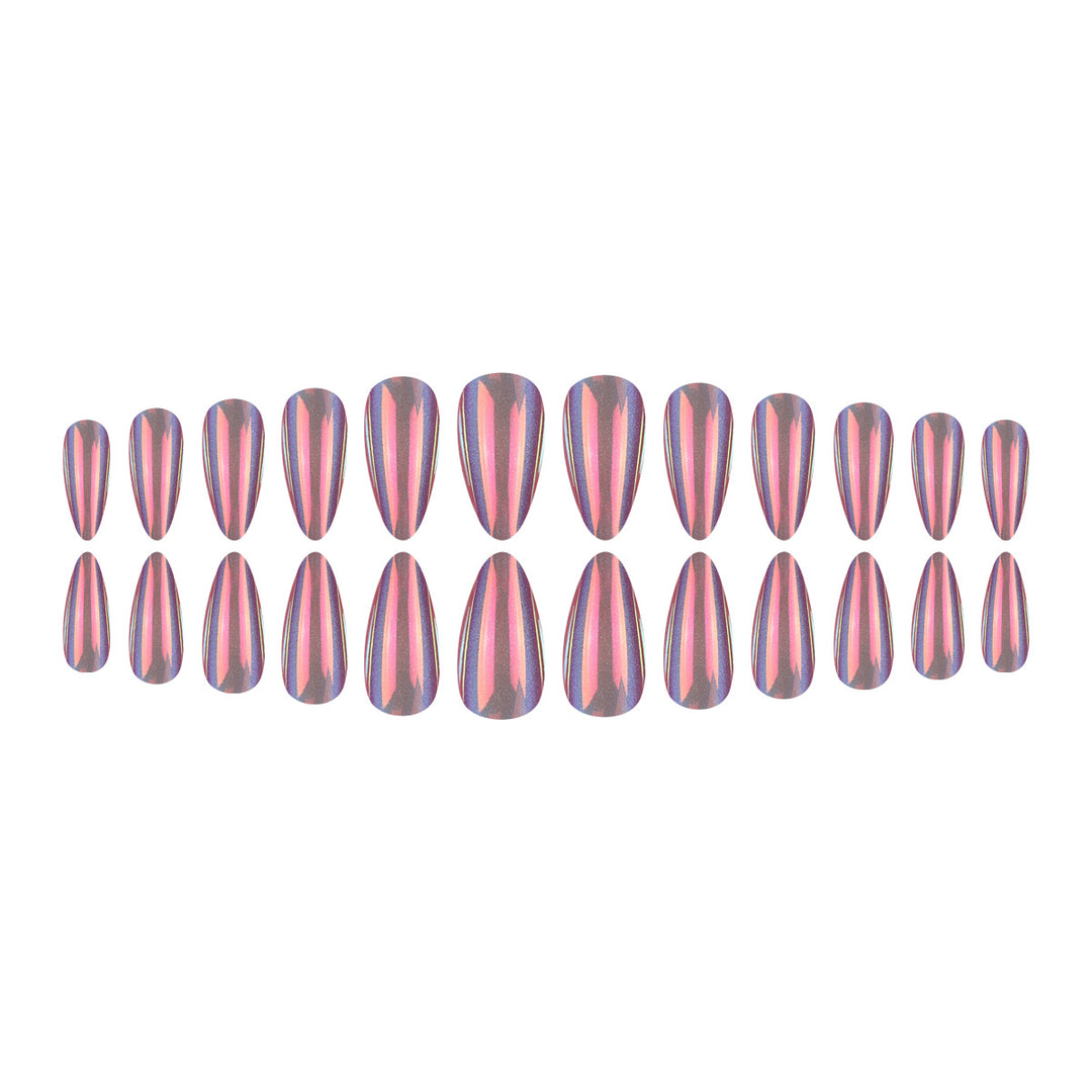 Künstlerische Ombre Stiletto Nageldesign Karnz