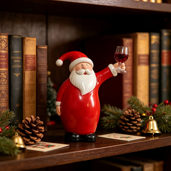 Lustige Weihnachtsmannfigur mit Bierkrug Karnz