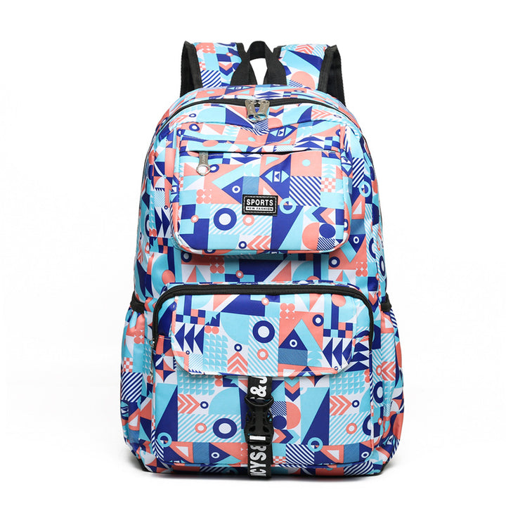 Stylischer geometrisch gemusterter Rucksack