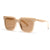 Damen quadratische Sonnenbrille mit elegantem Schildpatt-Design Karnz