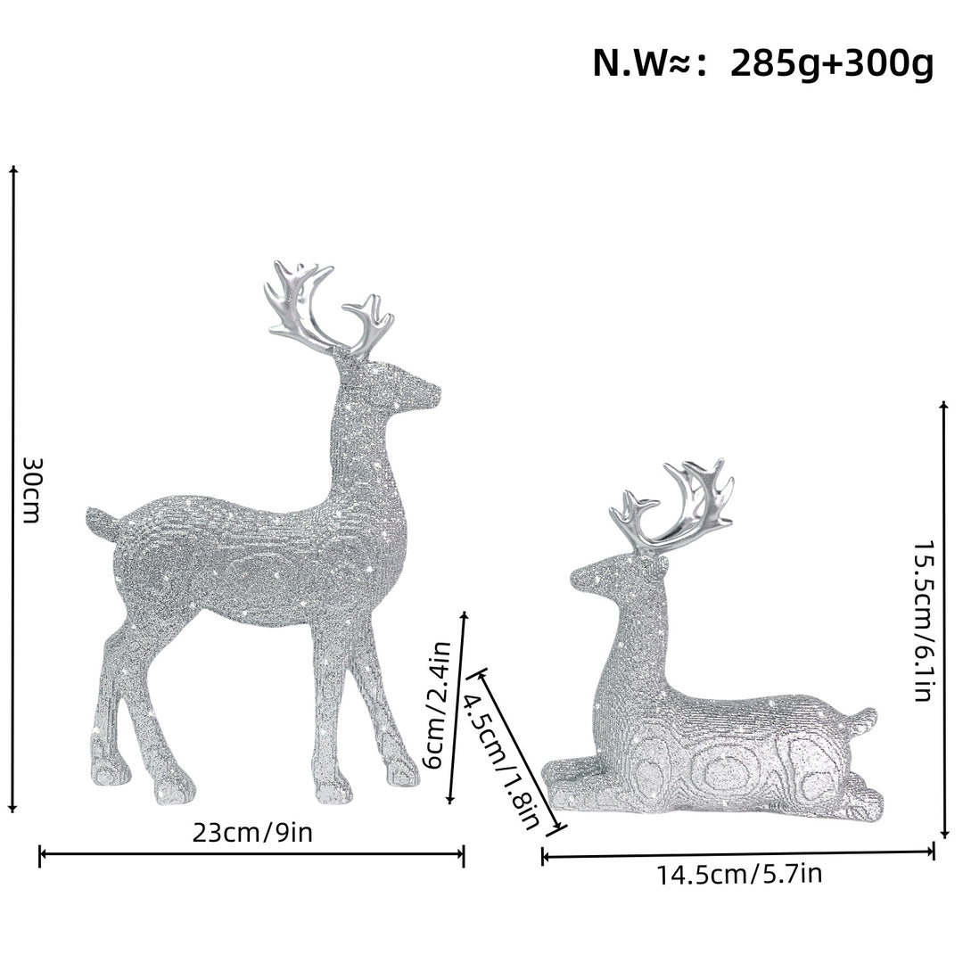 Elegante Weihnachtsdeko in Form von Rentieren Karnz