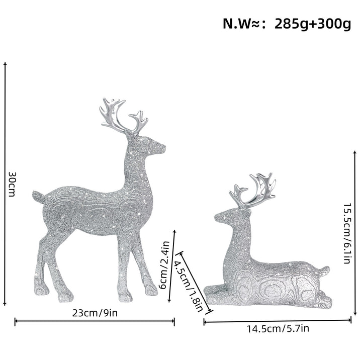 Elegante Weihnachtsdeko in Form von Rentieren Karnz
