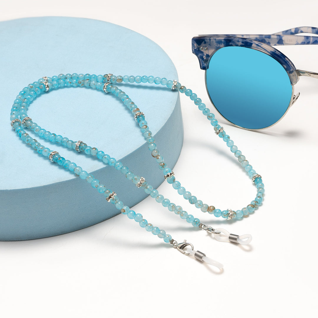 Elegante Perlen Brillenhalter Kette Karnz