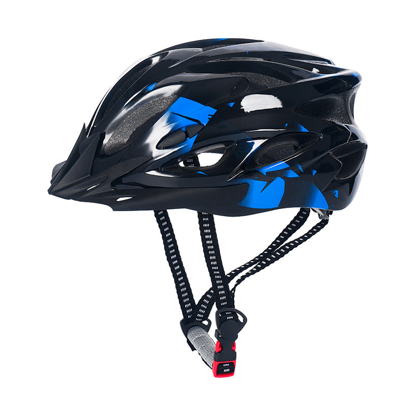 verstellbarer belüfteter Straßen- und Mountainbike-Helm mit Visier und hinten einstellbarem Fit Karnz