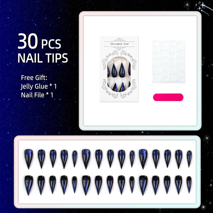 Cat Eye Press-On Nageldesign Set
