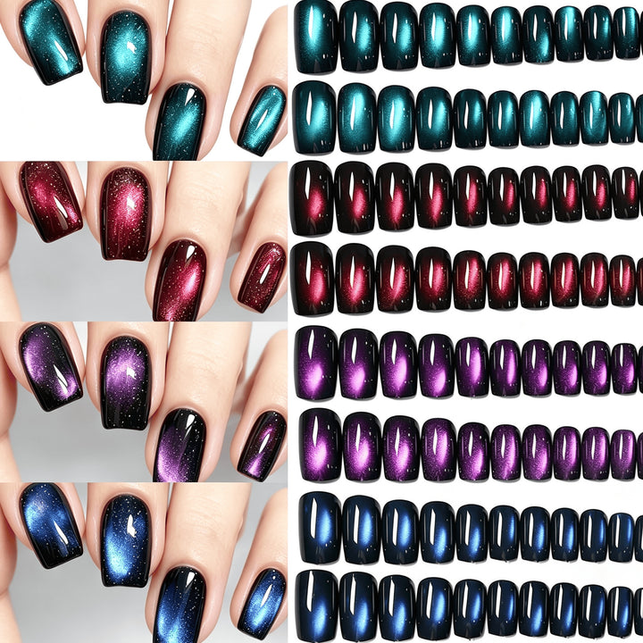 Gradient Glitter Press-On Nail Set Karnz