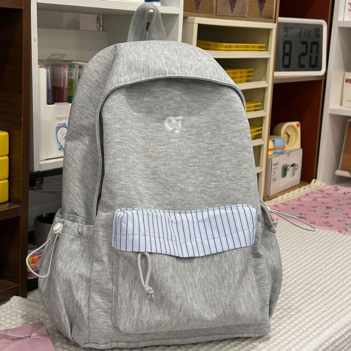 Lässiger weicher Stoff Rucksack Karnz