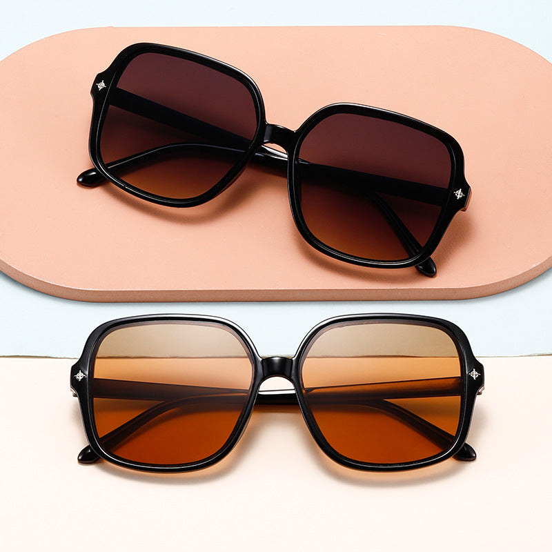Damen elegante quadratische Sonnenbrille Karnz