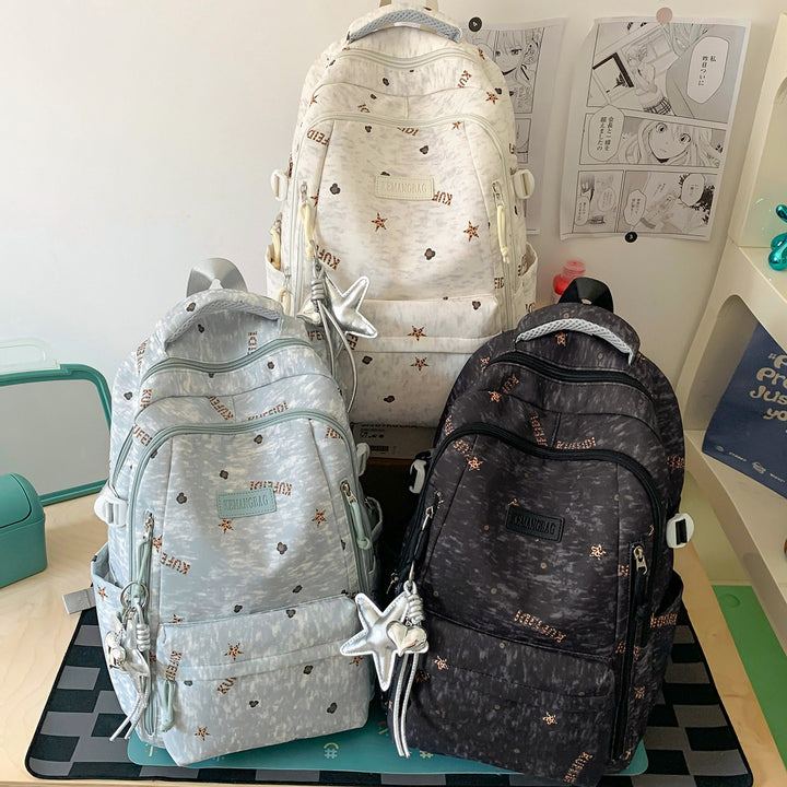 Verspielt Illustrierter Schulrucksack Karnz
