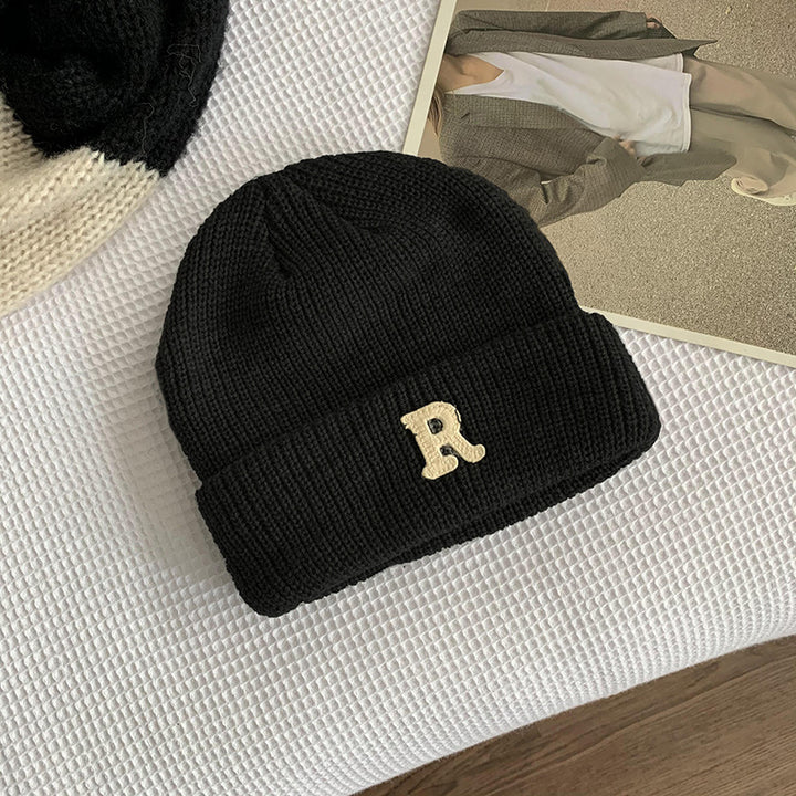 Rippstrick-Strickmütze