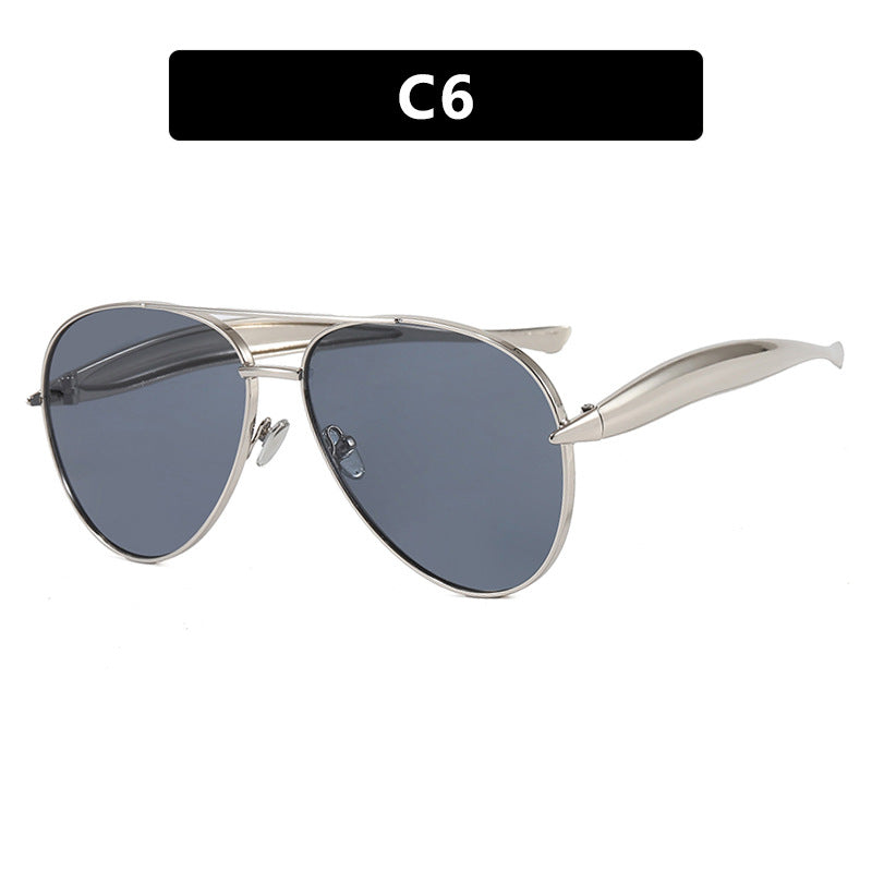 Damen Piloten-Sonnenbrille mit eleganten Akzenten und schützendem UV-Filter Karnz