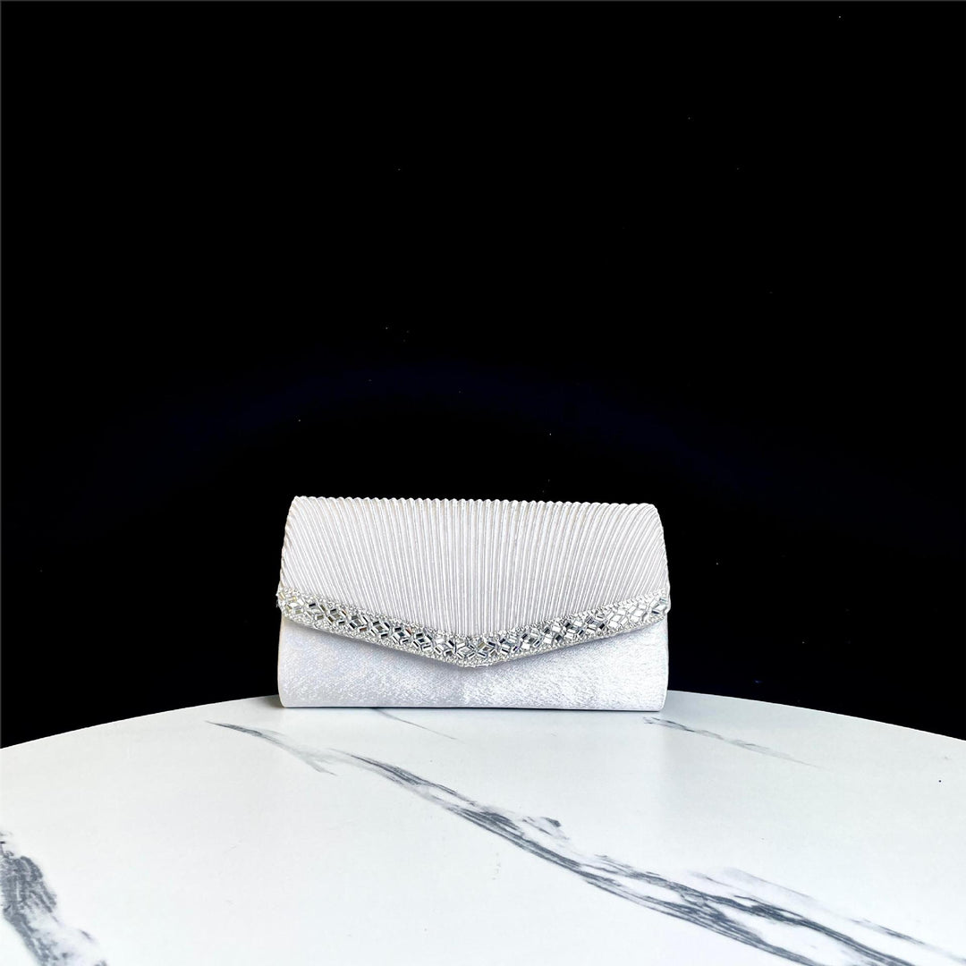 Plissee Abend Clutch