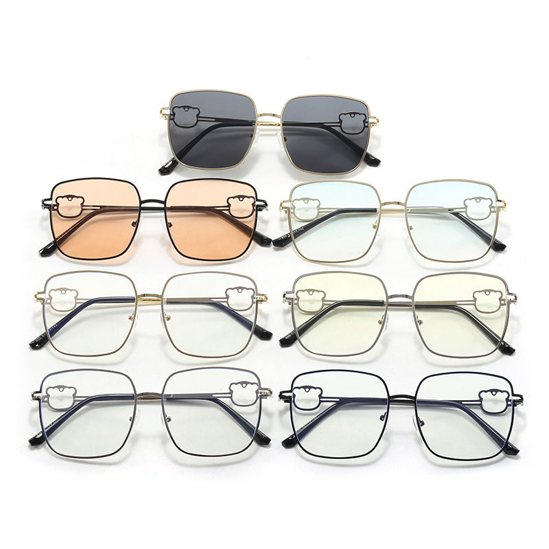 Damen modische quadratische Brille mit einzigartigen Akzenten Karnz