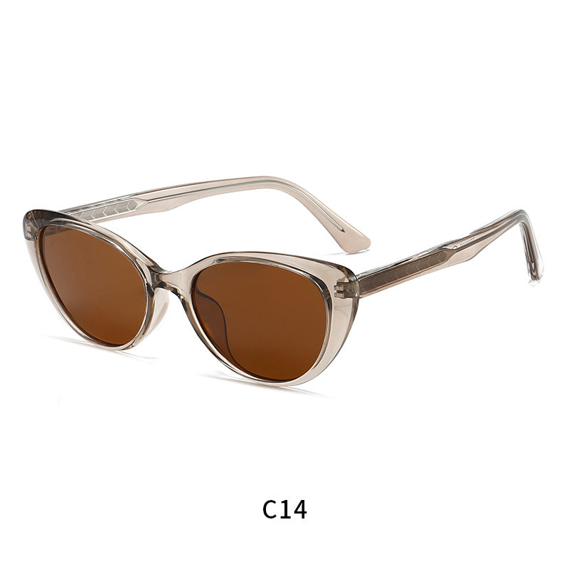 Damen Cat-Eye Sonnenbrille mit luxuriösen, getönten Gläsern und stilvollem Rahmen Karnz
