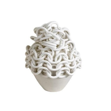 Skulpturale Dekorative Halskettenvase
