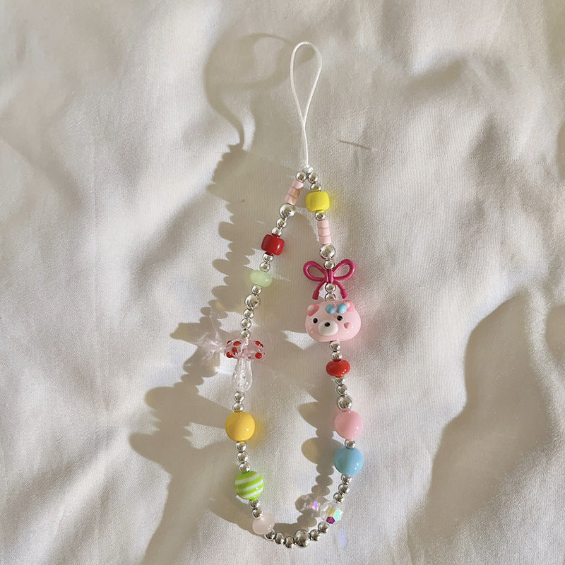 Bunte Perlen Charm Brillenhalter Karnz
