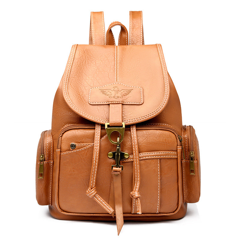 Modischer Leder Rucksack