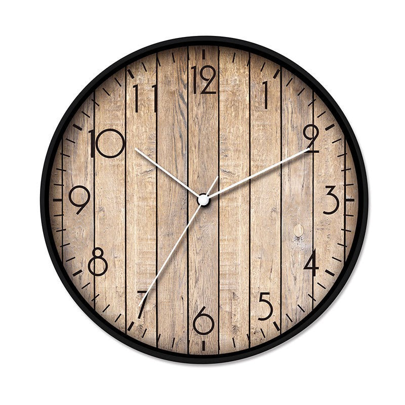 Wanduhr mit Holzoptik Karnz