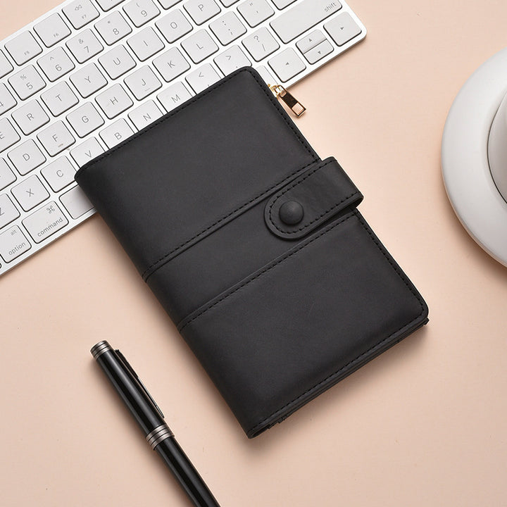 Premium Leder Reißverschluss Journal Organizer Karnz