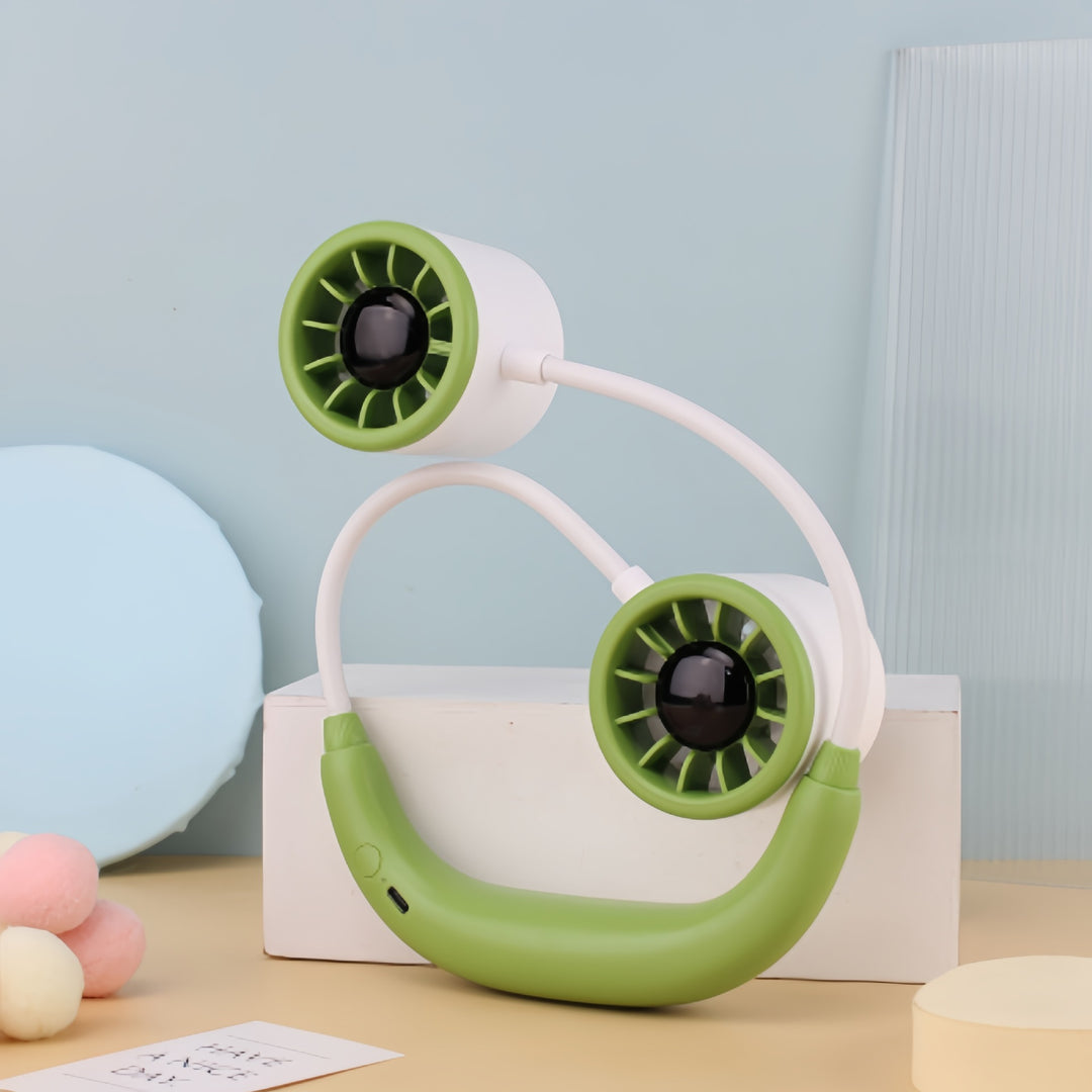 Damen Tragbarer Halsventilator mit dualer Drehfunktion Karnz