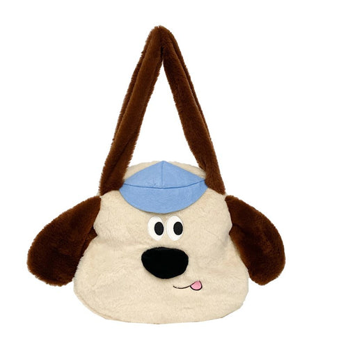 Plüsch Hundethemen Schultertasche