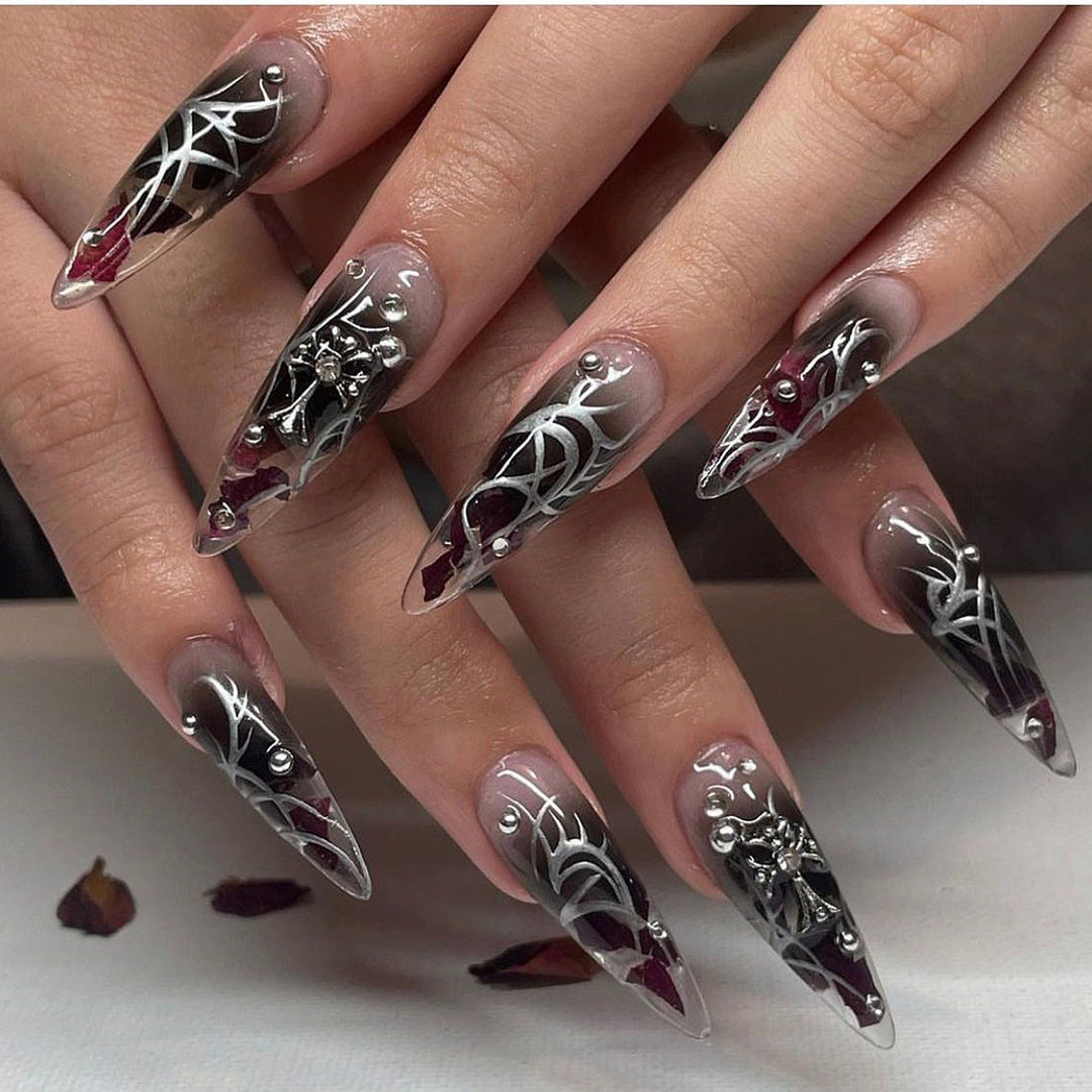 Künstlerisches Stiletto-Nagelkunst-Set Karnz