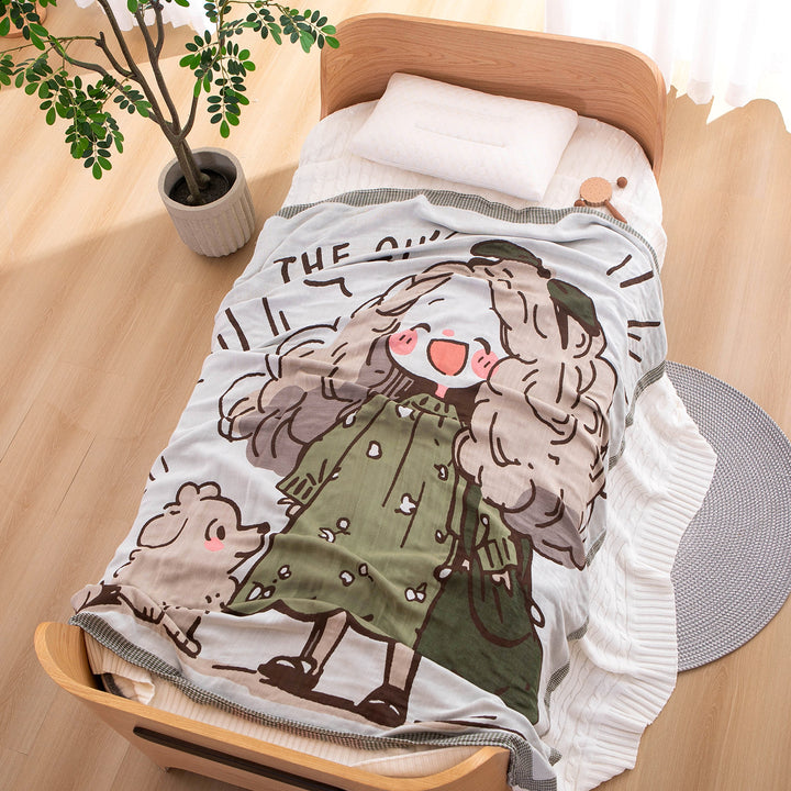 Damen Kuscheldecke mit bezauberndem Tiermotiv Karnz