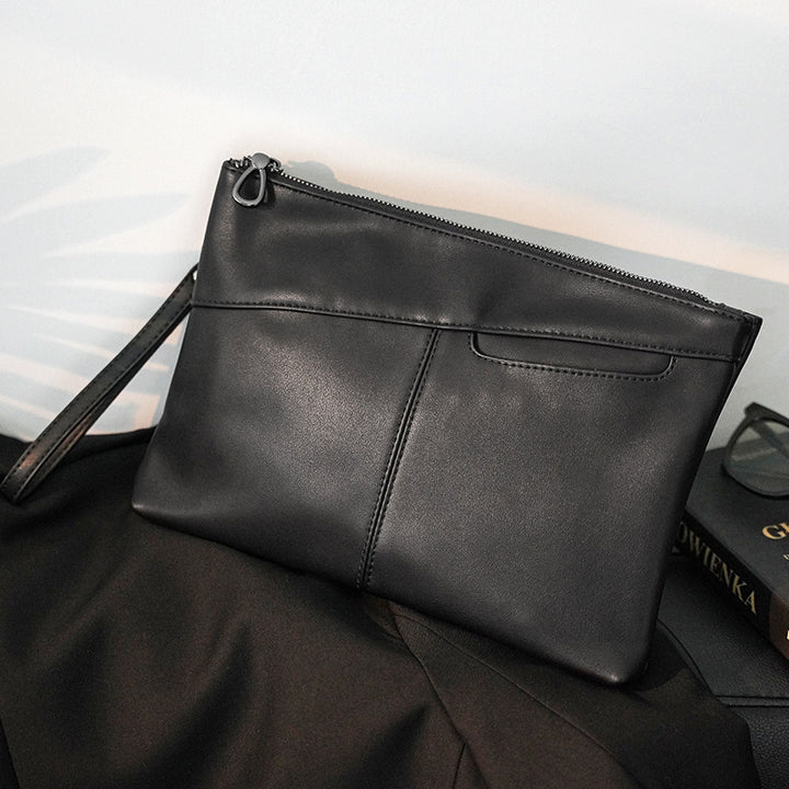 Elegante Leder-Clutch Karnz