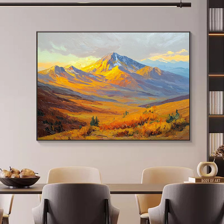 Berglandschaft-Leinwand-Wandkunst für Innenräume