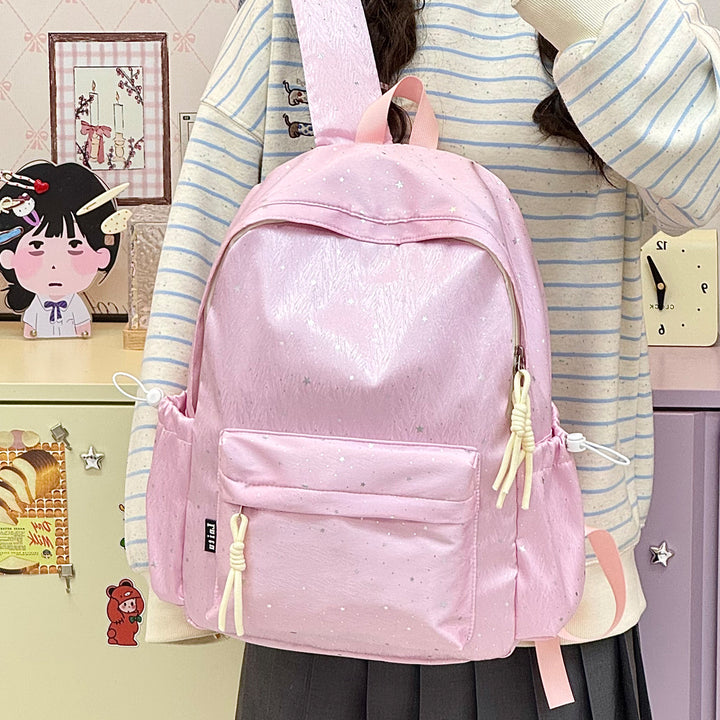 Stylische Multi-Taschen Freizeit-Rucksack mit niedlichen Akzenten Karnz