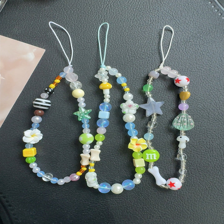 Farbige Charm Perlen Halskette Karnz