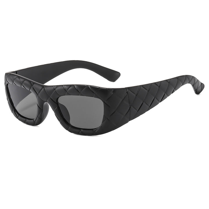 Damen extravagante Sonnenbrille mit strukturiertem Rahmen Karnz