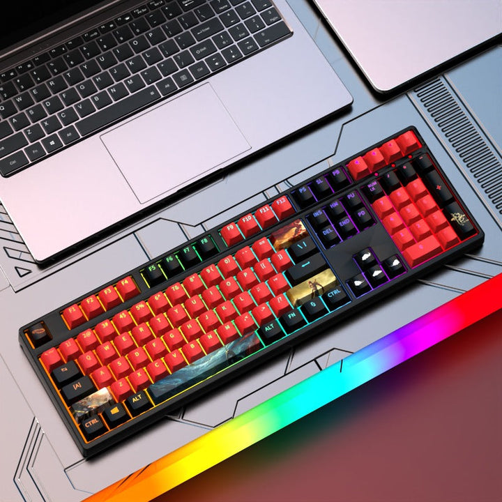 Custom Gaming-Tastatur mit RGB-Hintergrundbeleuchtung Karnz