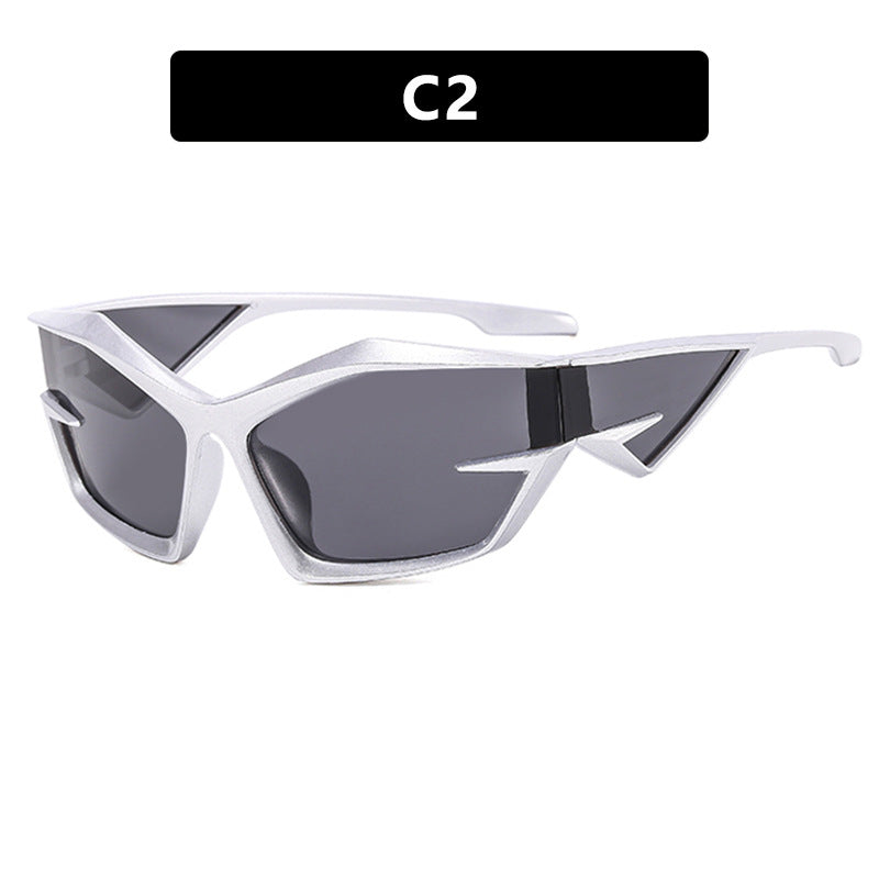 Damen futuristische Sport-Sonnenbrille Karnz