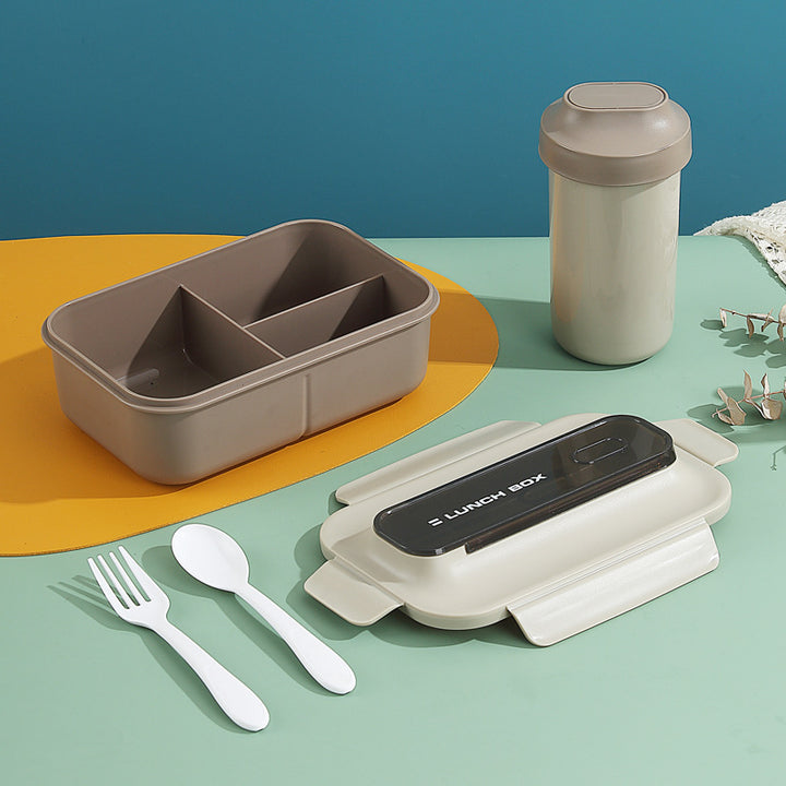 Vielseitige Auslaufsichere Bento Lunchbox mit Eingebautem Besteckset