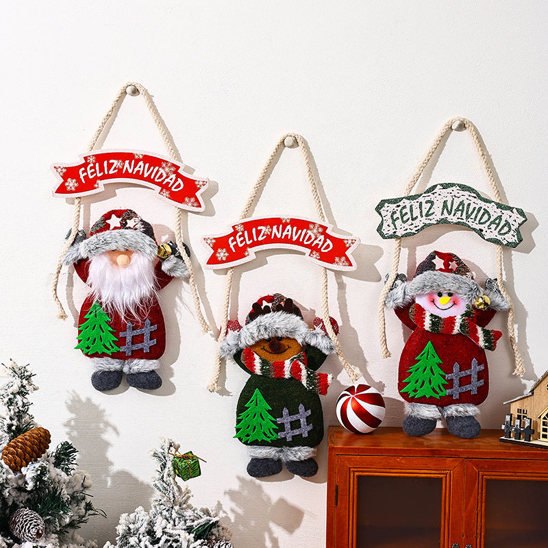 Deckendekoration mit Weihnachtsmann-Motiv Karnz