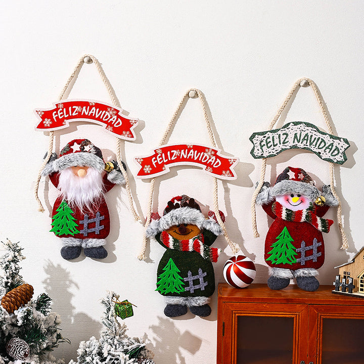 Deckendekoration mit Weihnachtsmann-Motiv Karnz