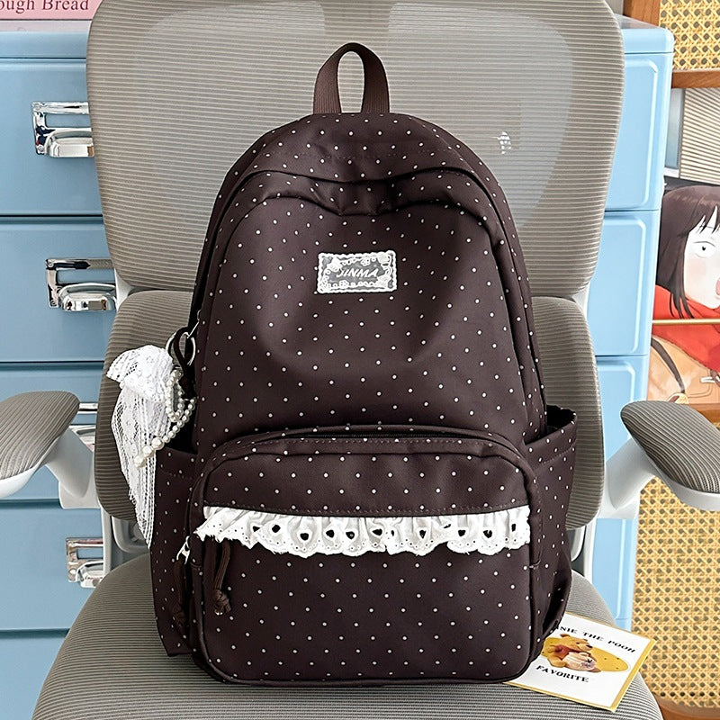 Charmanter Punkten Schul Rucksack Karnz