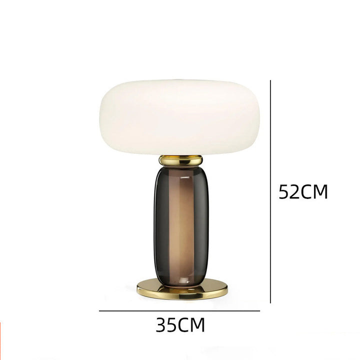 Moderne künstlerische Tischlampe mit elegantem Glassdesign