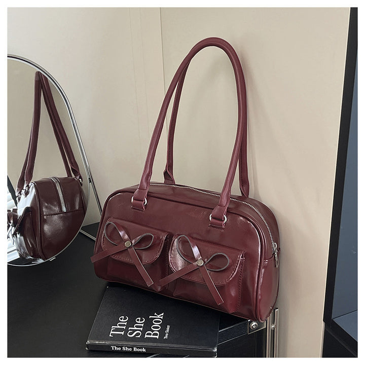 Stilvolle multifunktionale Handtasche mit Schleifendetail Karnz