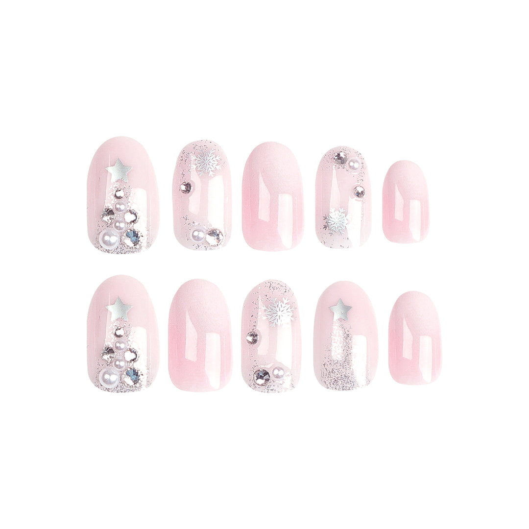 Elegante Glitzer Nagelkunst Set Karnz