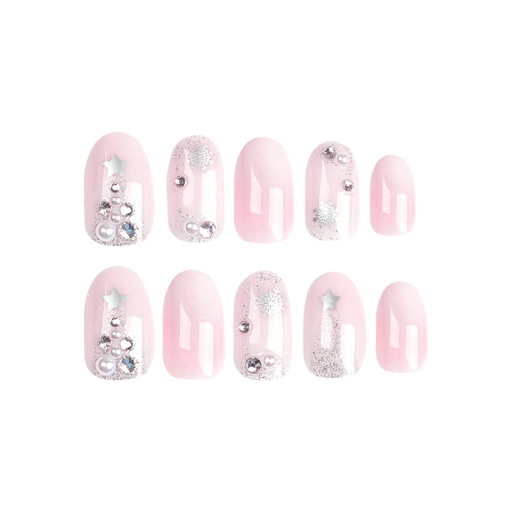 Elegante Glitzer Nagelkunst Set Karnz