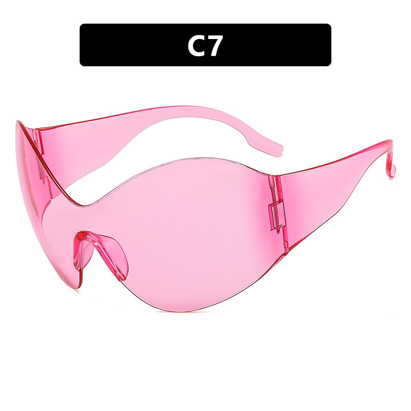 Damen futuristische Sonnenbrille Karnz